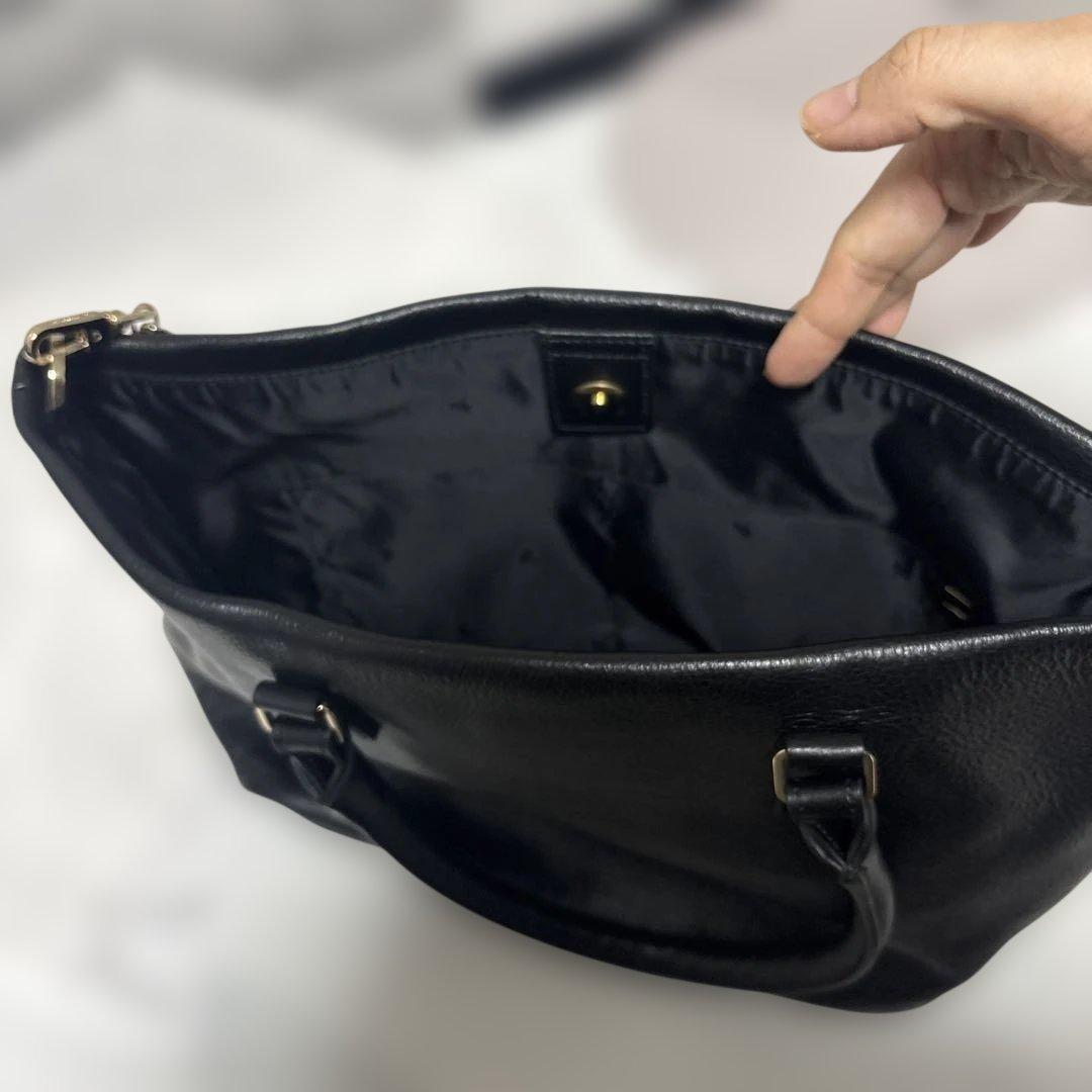 新品未使用【agnes b.】牛皮チェーンショルダー付きトートバッグ