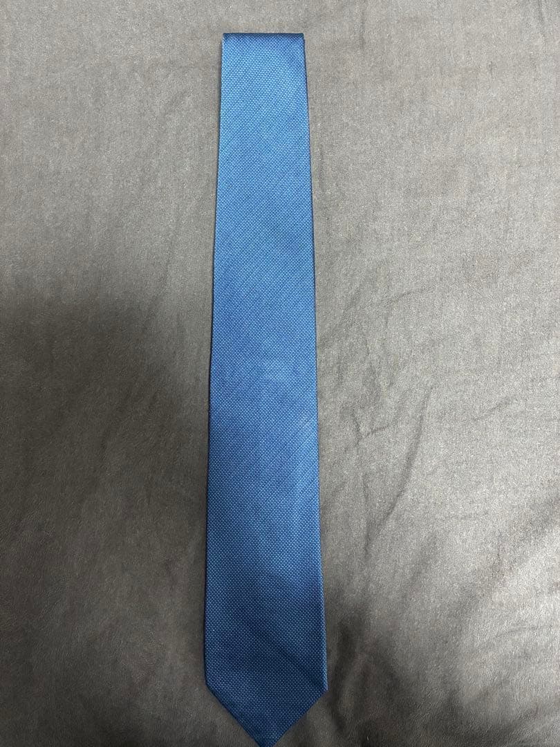 クマやちさん専用　Tiffany & Co. ネクタイ ブルー　ソリッドタイ