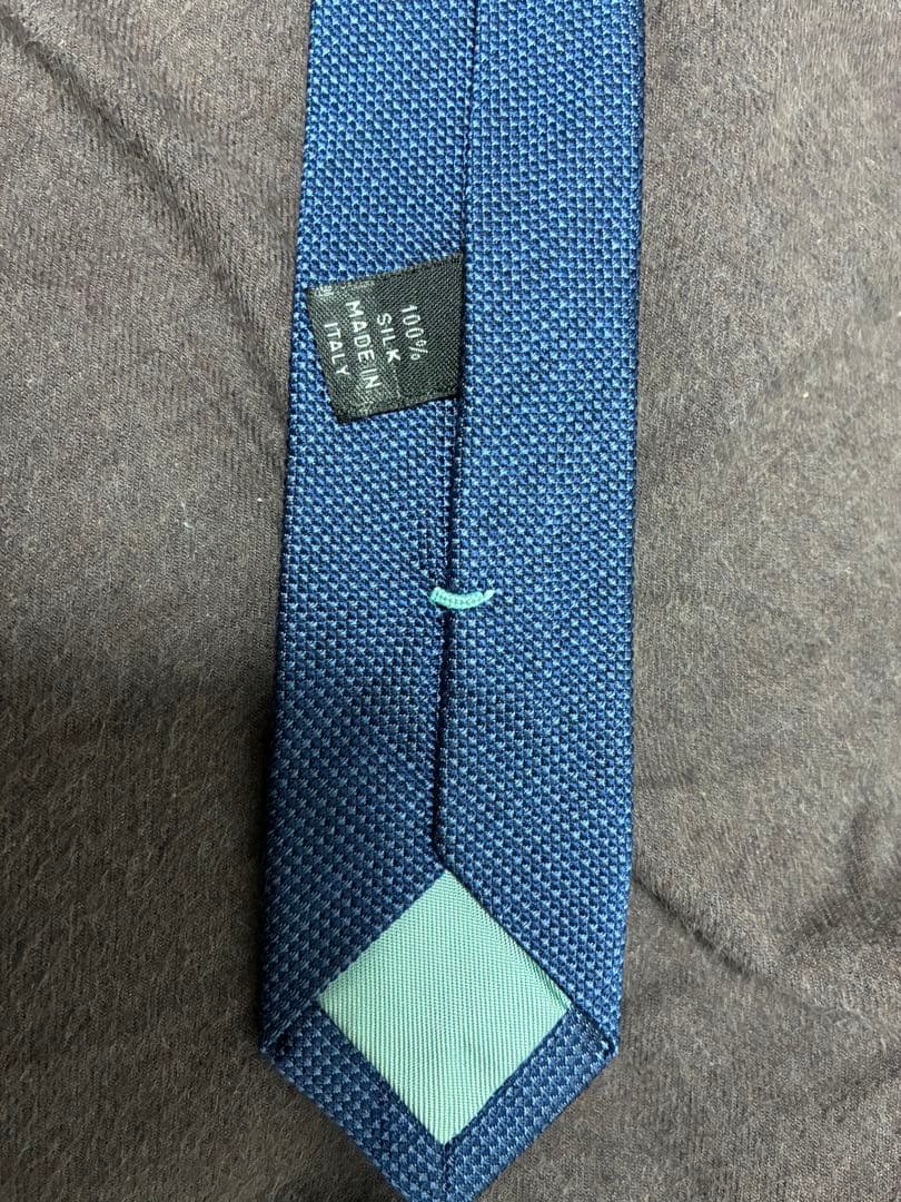 クマやちさん専用　Tiffany & Co. ネクタイ ブルー　ソリッドタイ