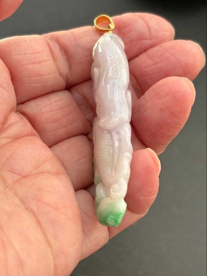 翡翠　ラベンダージェイド　ペンダントトップ　750