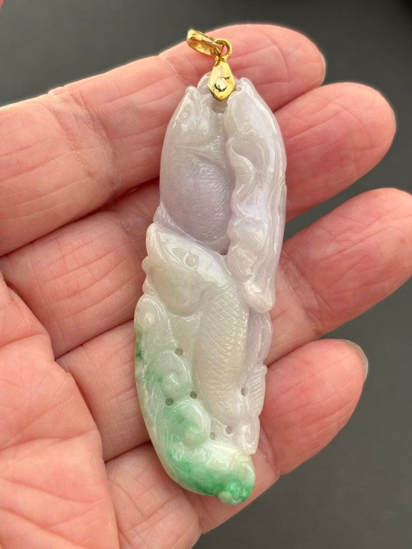 翡翠　ラベンダージェイド　ペンダントトップ　750