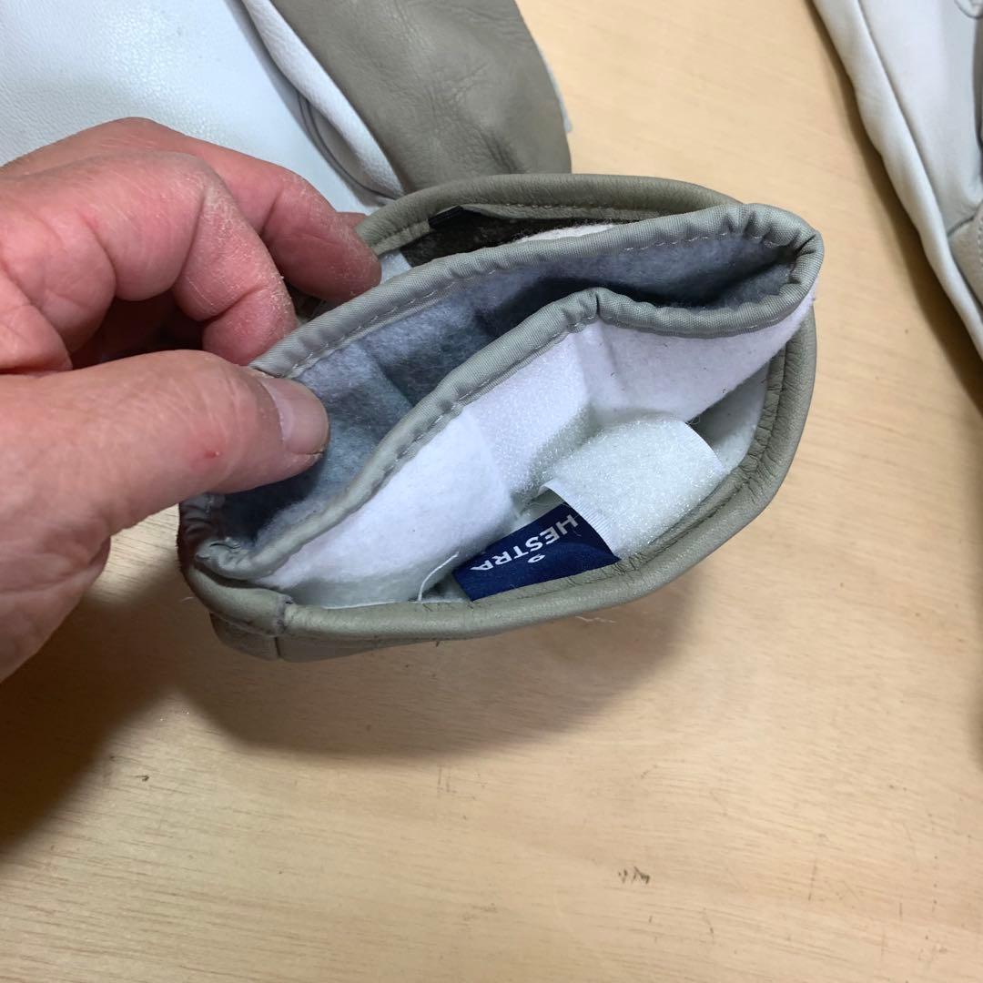 Hestra へストラ本革ミトン グローブ グレーツートン色 9インチ