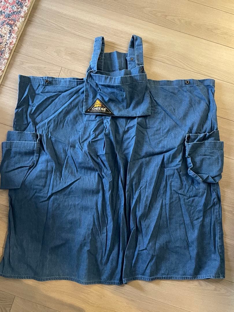 KAPITAL デニムエプロン チーズロゴ付き