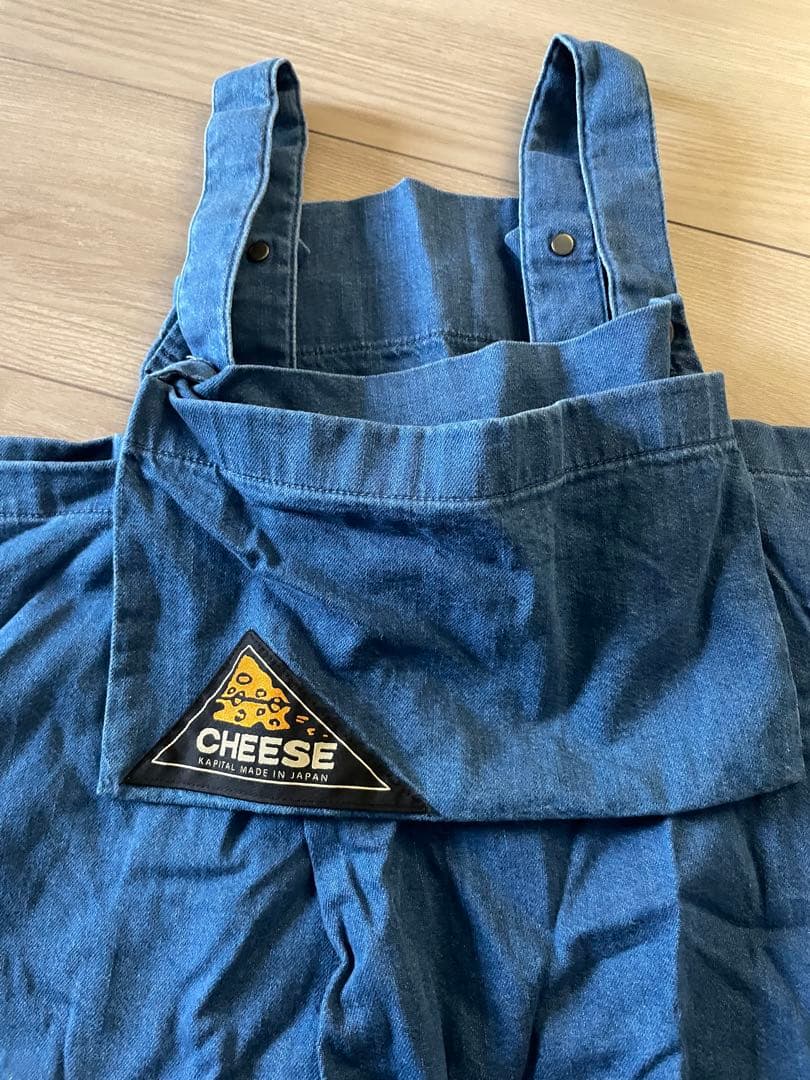 KAPITAL デニムエプロン チーズロゴ付き