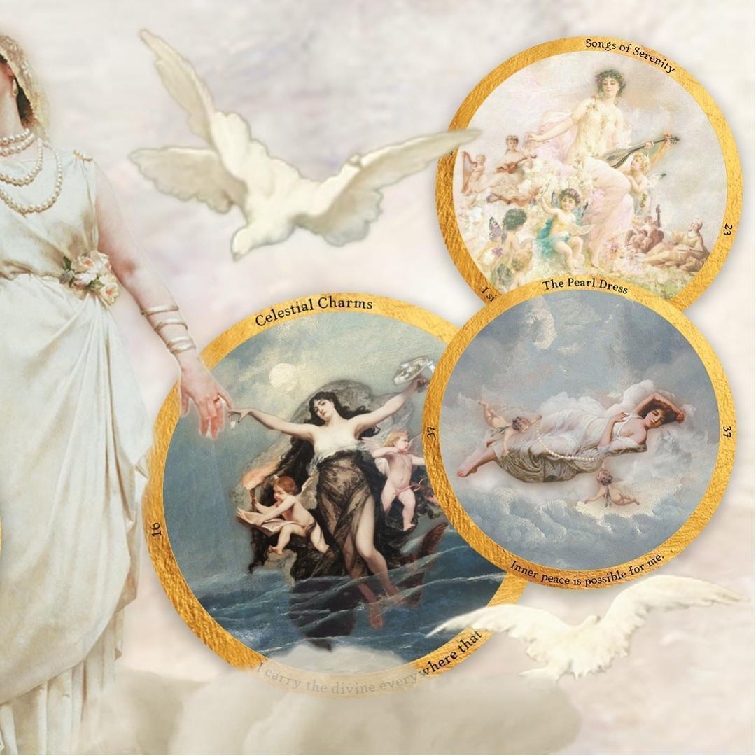 【正規品オラクルカード】美麗アートワーク✨天使界のオラクル／サークル型・円形