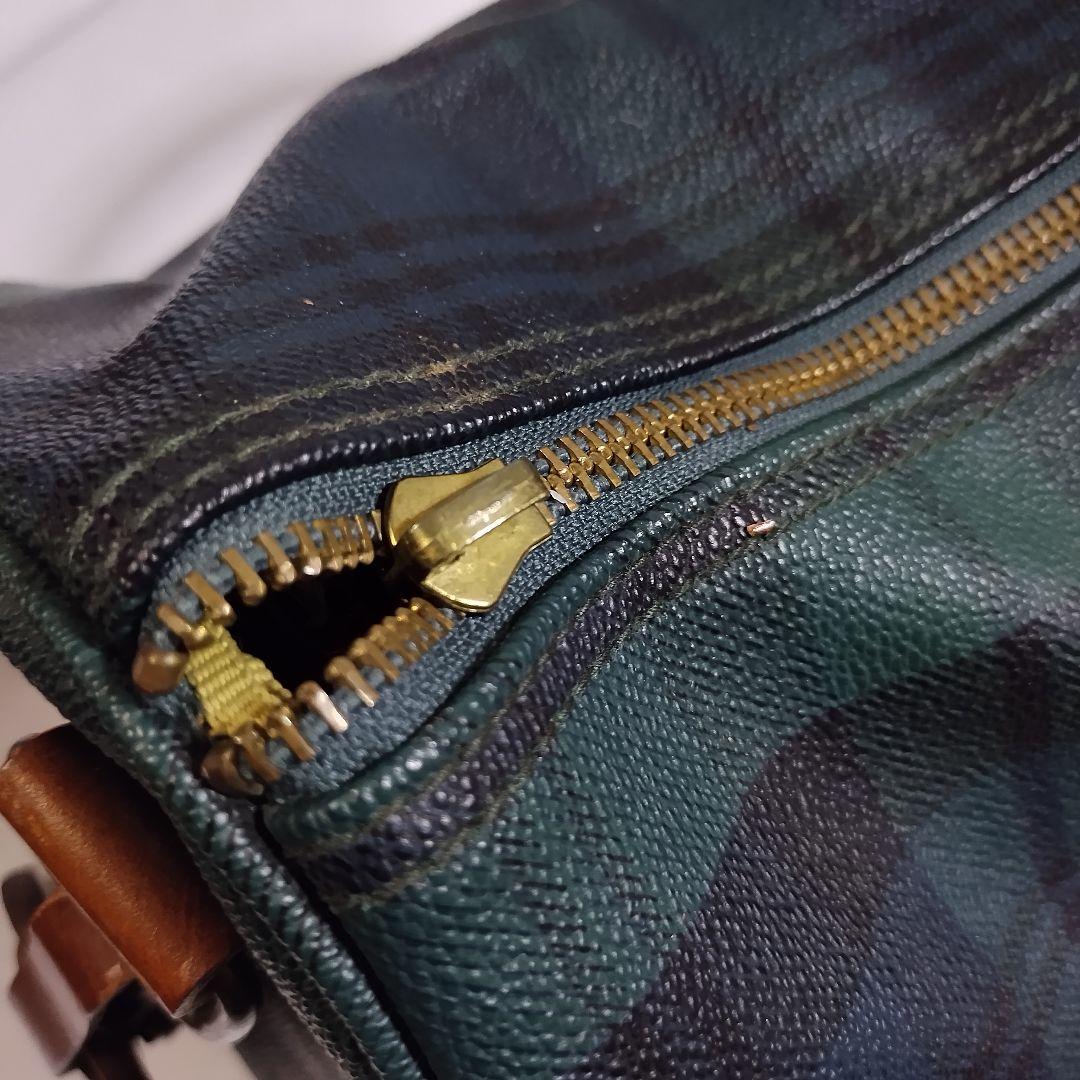 ポロラルフローレン　チェック柄ボストンバッグ　レトロ　RALPH LAUREN