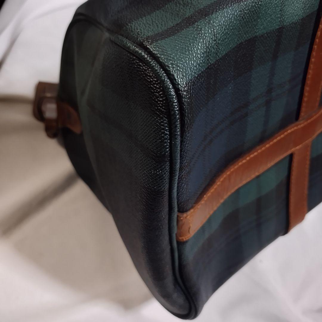 ポロラルフローレン　チェック柄ボストンバッグ　レトロ　RALPH LAUREN