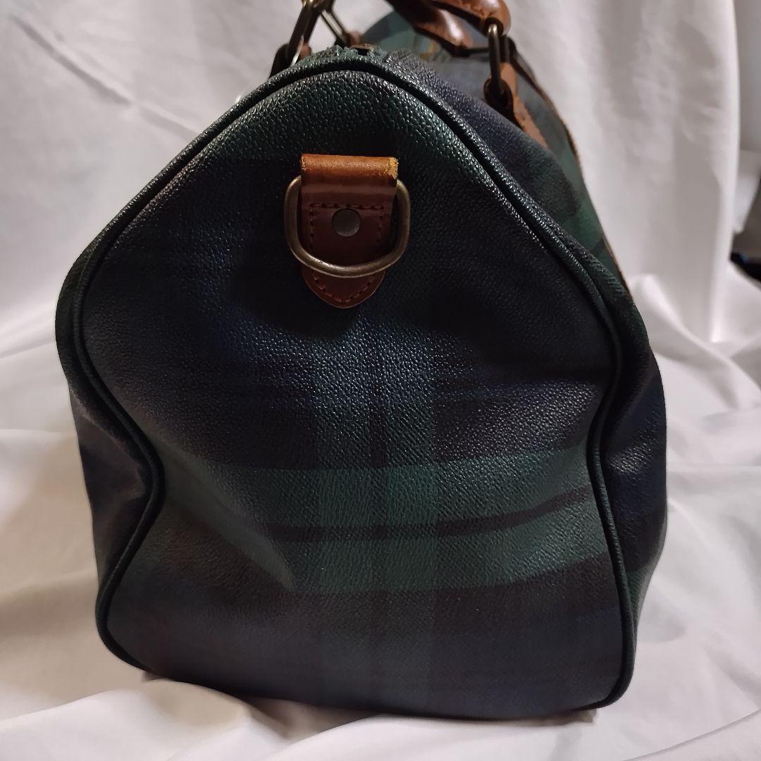ポロラルフローレン　チェック柄ボストンバッグ　レトロ　RALPH LAUREN