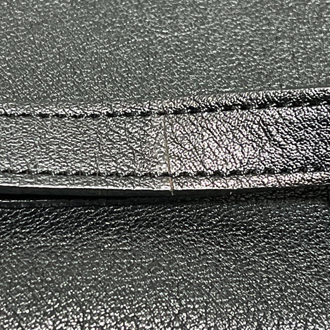 マルベリー　ショルダーバッグ　ターンロック　カーフスキン　金具　ブラック　レザー