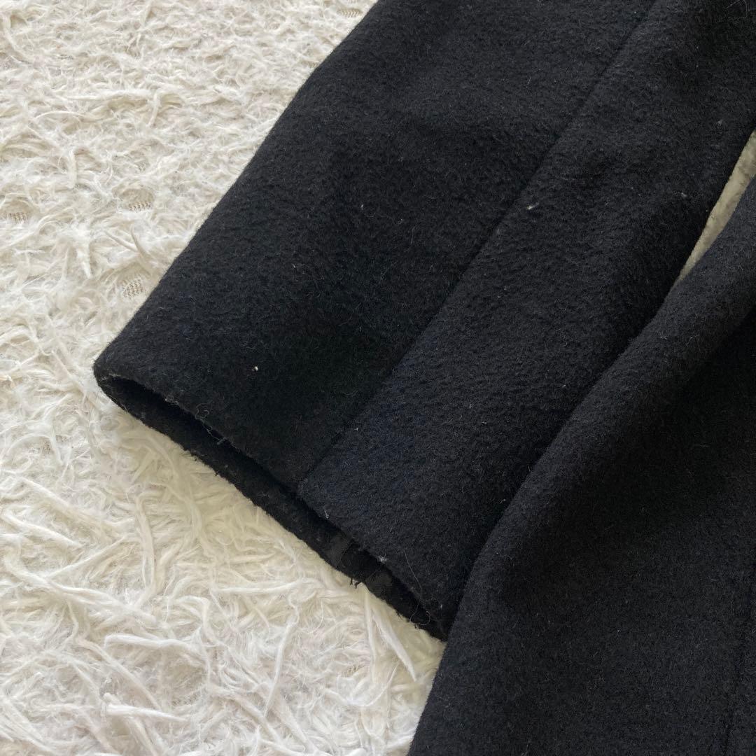 LAUREN RALPH LAUREN ノーカラーコート ブラック XXS