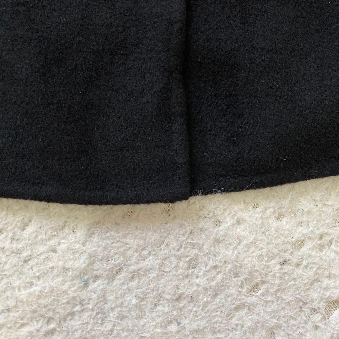 LAUREN RALPH LAUREN ノーカラーコート ブラック XXS