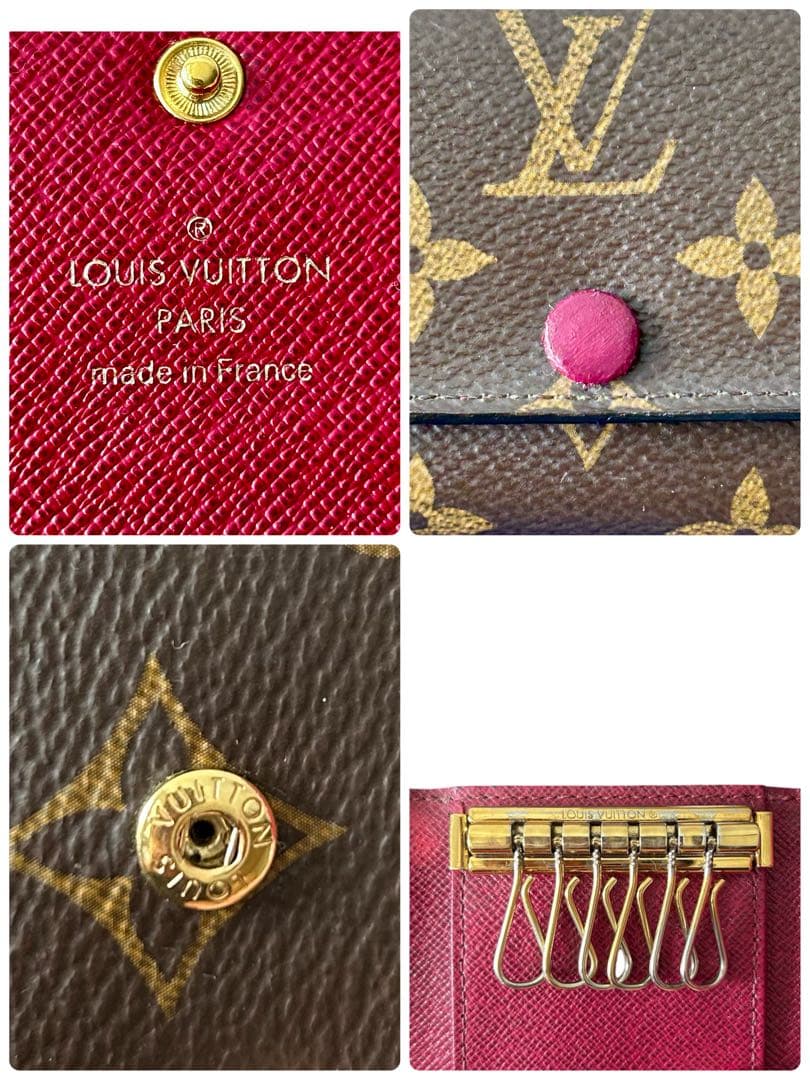 未使用に近い✨ルイヴィトンキーケース ミュルティクレ 6連 フューシャピンク