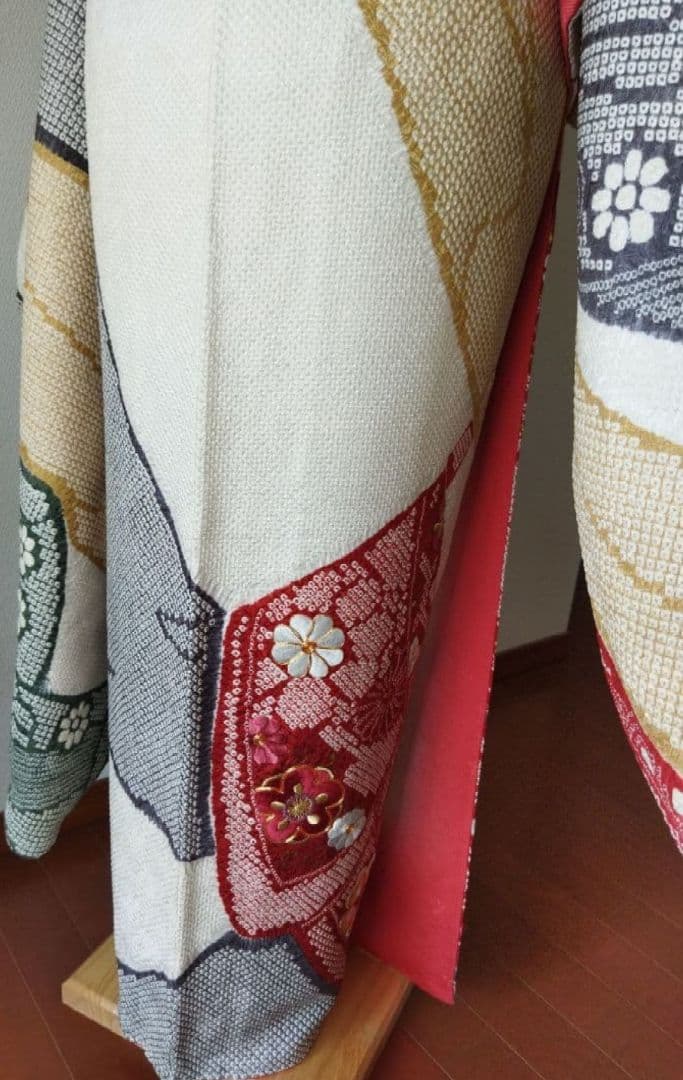 ステラ様　406.総絞りに刺繍　振袖7点セット 正絹　フルセット　成人式