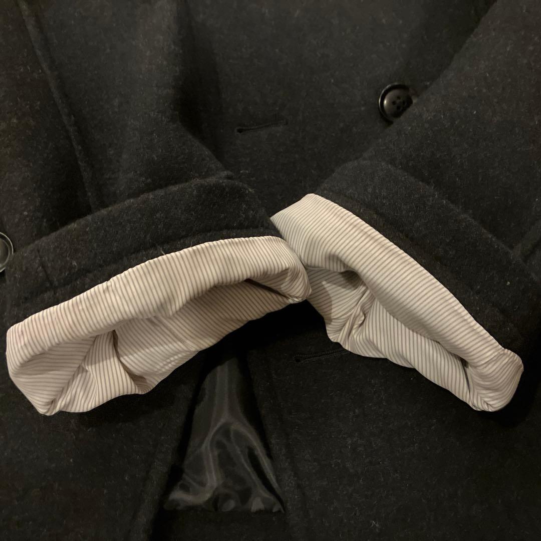 EAST BOY Venus アンゴラ混ピーコート9号 チャコールグレー