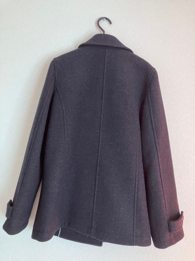 EAST BOY Venus アンゴラ混ピーコート9号 チャコールグレー