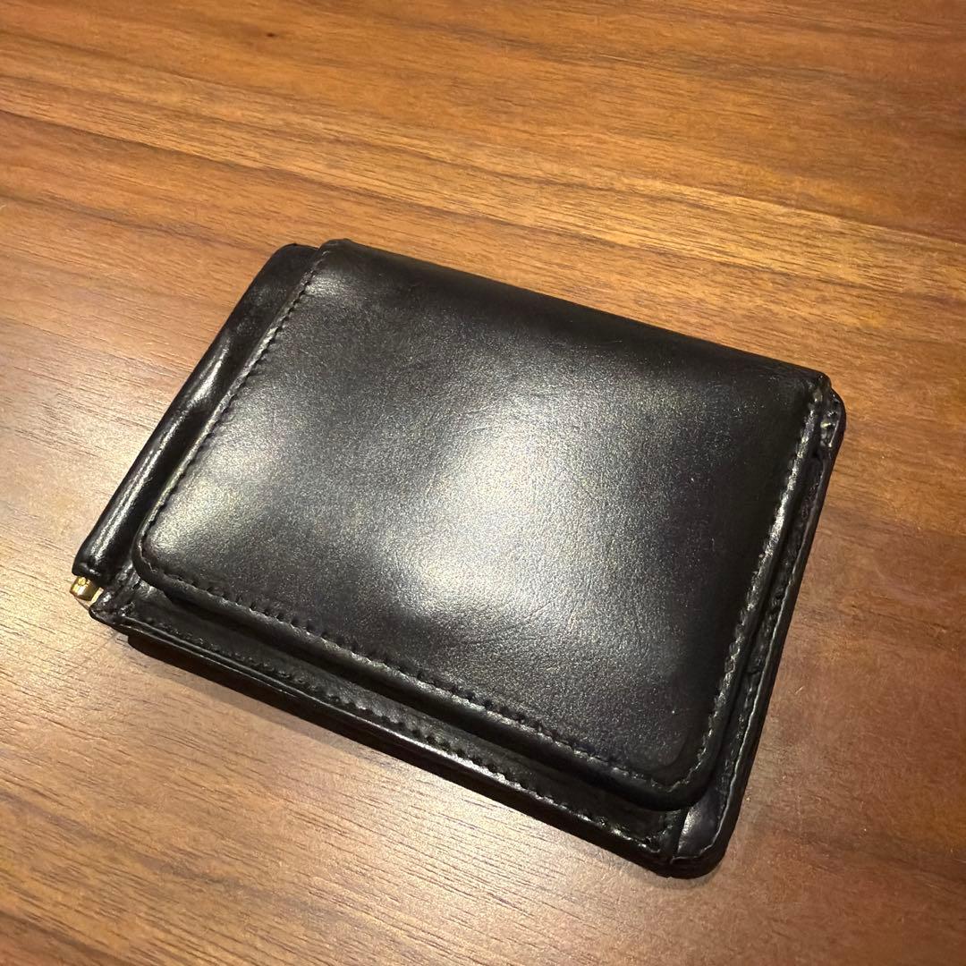 GLEN グレンロイヤル マネークリップ レザー 二つ折り ブラック