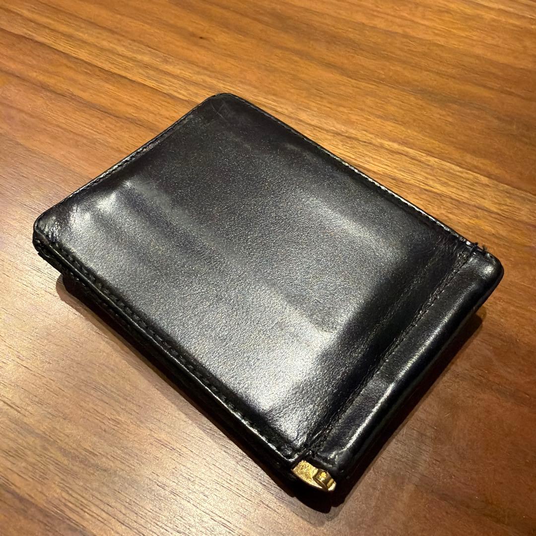 GLEN グレンロイヤル マネークリップ レザー 二つ折り ブラック