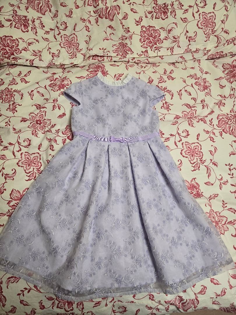 フォーマル 130 コサージュ付き キッズワンピース ボレロ