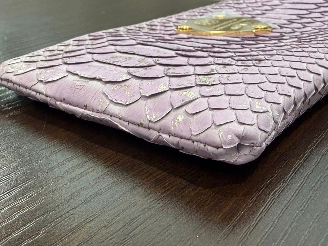 ATAO limo アタオ パイソン箔（2022） ラベンダー 長財布