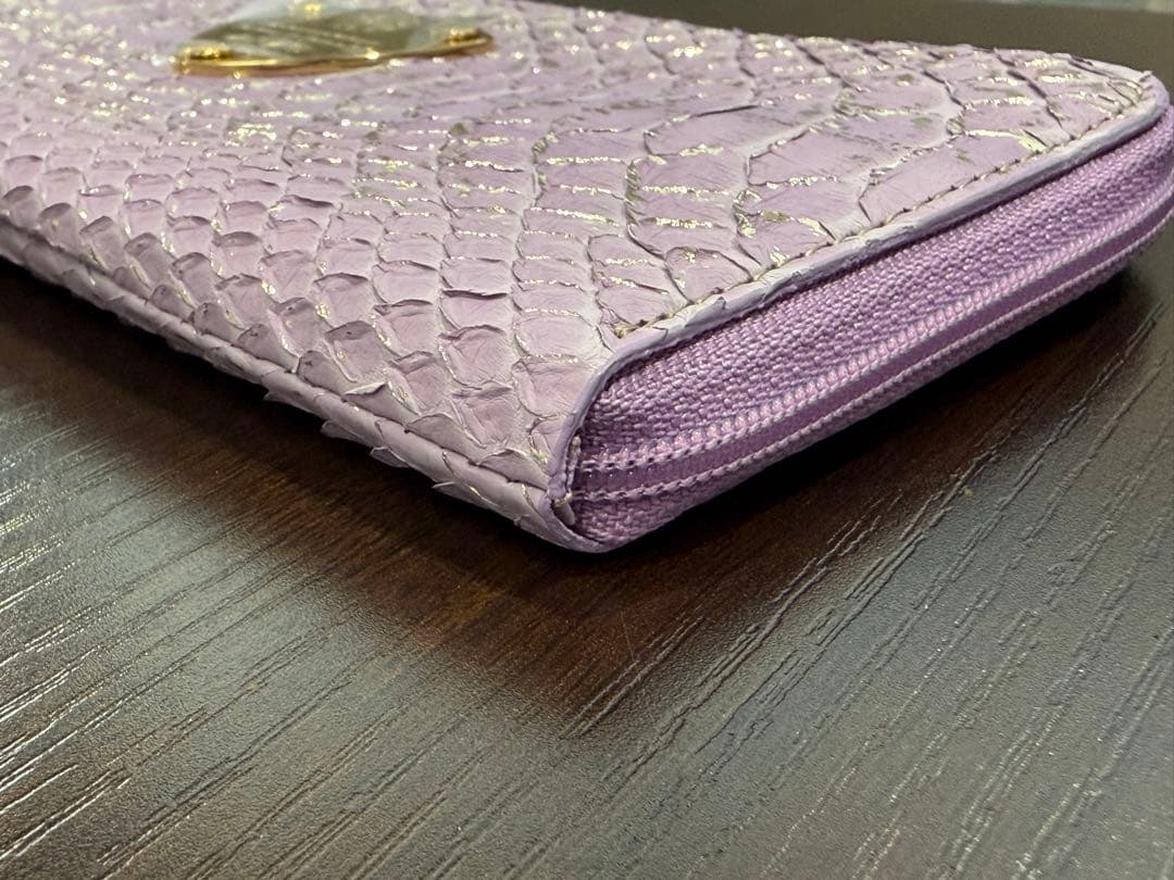ATAO limo アタオ パイソン箔（2022） ラベンダー 長財布