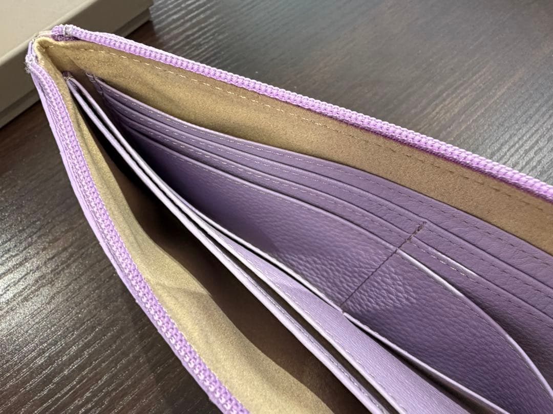 ATAO limo アタオ パイソン箔（2022） ラベンダー 長財布
