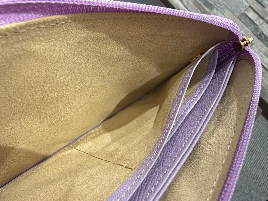 ATAO limo アタオ パイソン箔（2022） ラベンダー 長財布