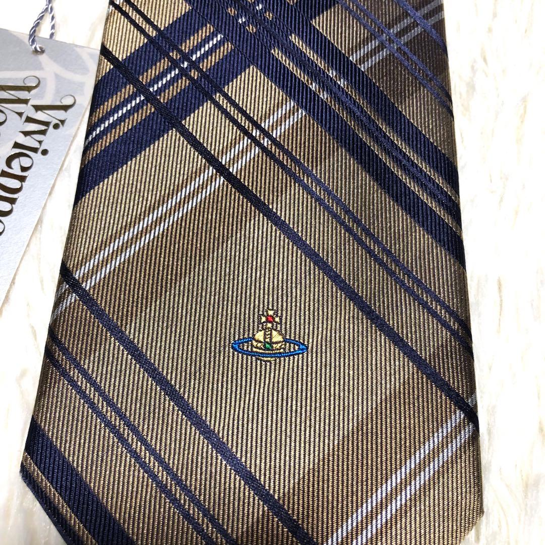 【イタリア製】新品 ヴィヴィアンウエストウッド ネクタイ オーブ 高級シルク