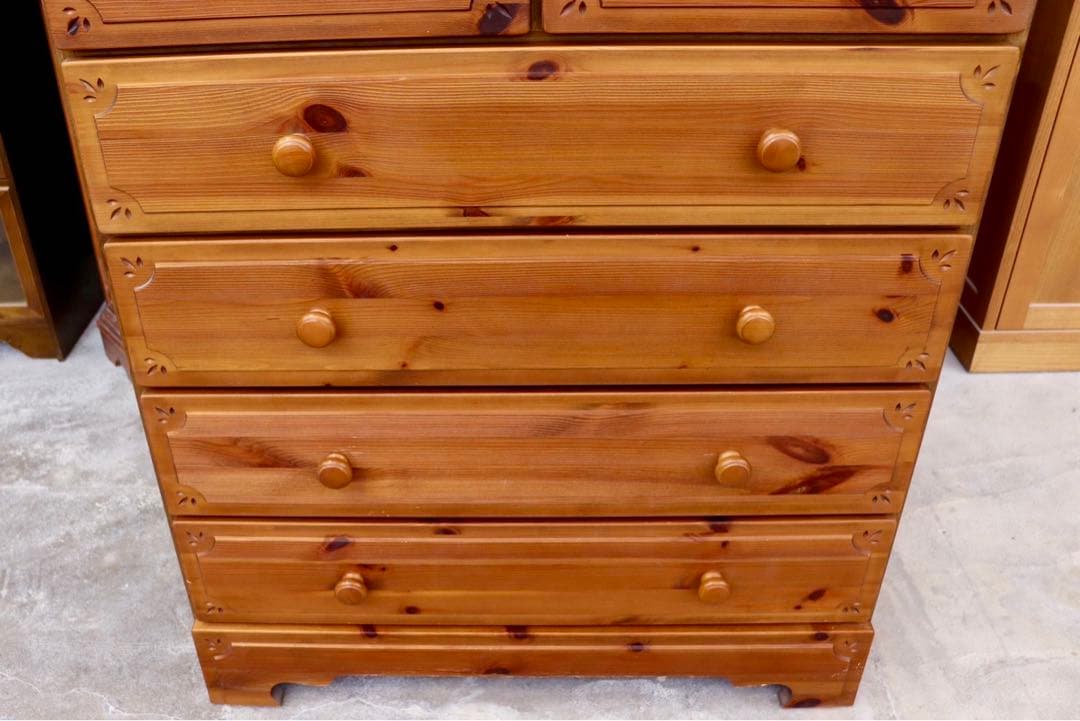 GMHK719○東京インテリア パイン 5段チェスト チェスト 整理箪笥 洋服箪