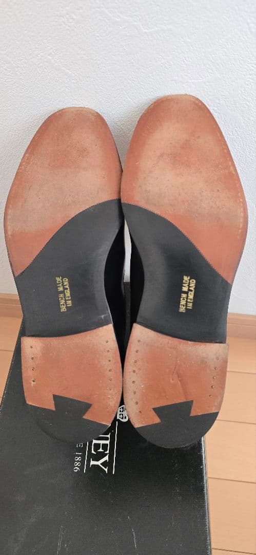 CHEANEY レザーxスエード　コンビ　ブーツ 黒　サイズ7　25.5相当