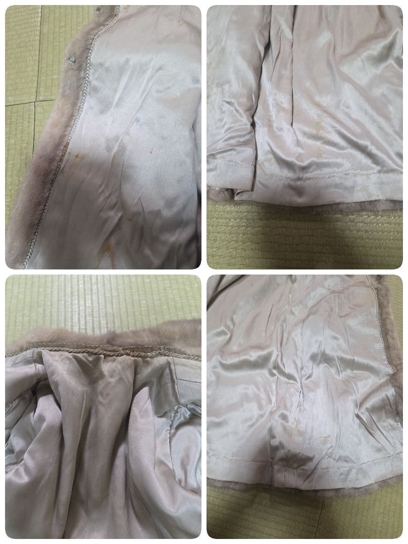 着丈105cm ミンクコート サファイアミンク ロングコート 女優襟　11号