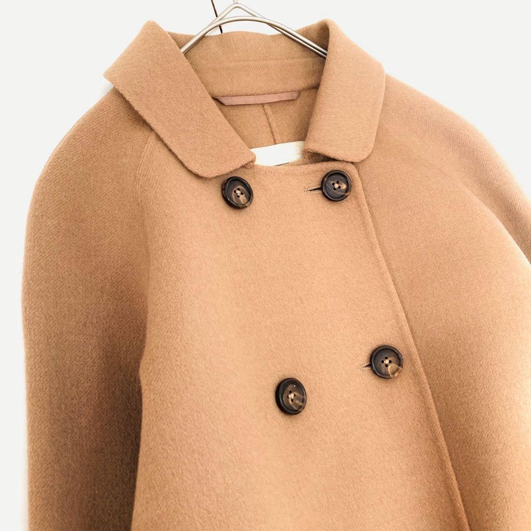 美品✨️マックスマーラ　クチートアマーノ　ダブルブレスト　リバーコート　アンゴラ