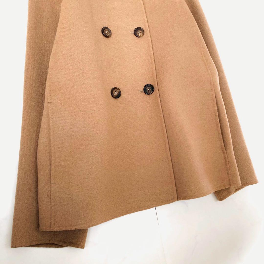 美品✨️マックスマーラ　クチートアマーノ　ダブルブレスト　リバーコート　アンゴラ