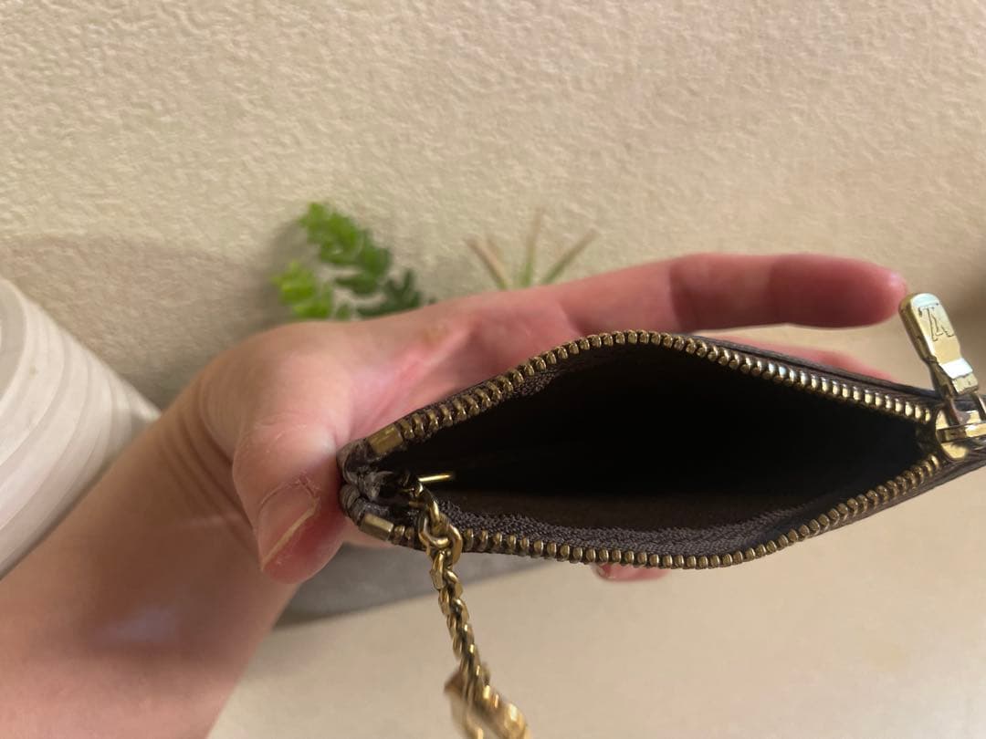 LOUIS VUITTON/チェック柄レザーケース