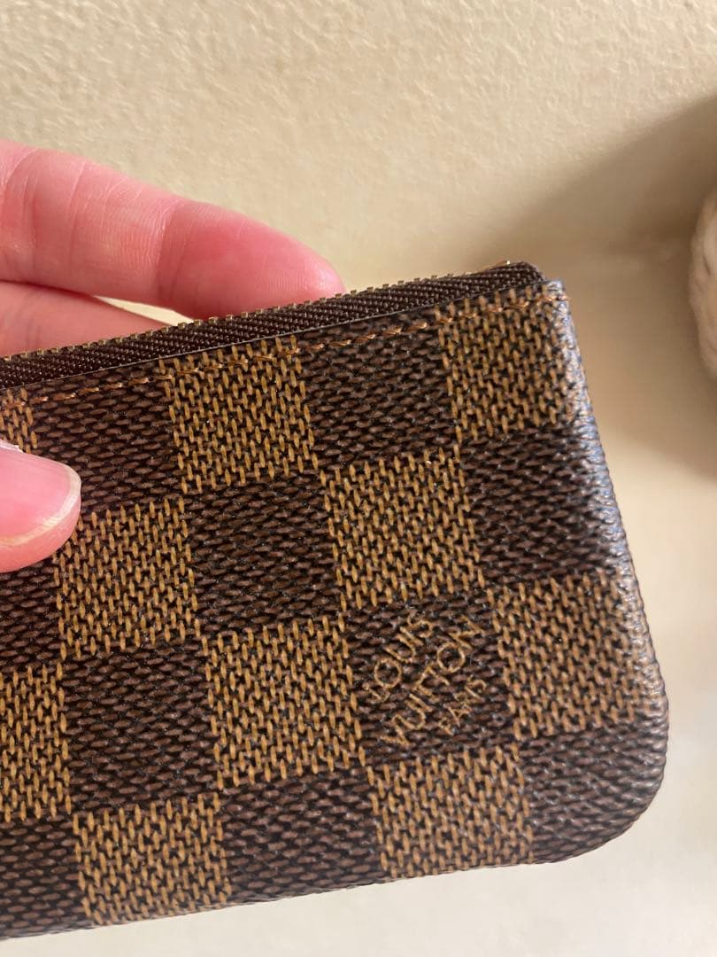 LOUIS VUITTON/チェック柄レザーケース