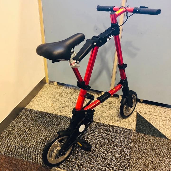 未使用品 【A-BIKE】エーバイク レッド シティサイクル ノーパンクタイヤ