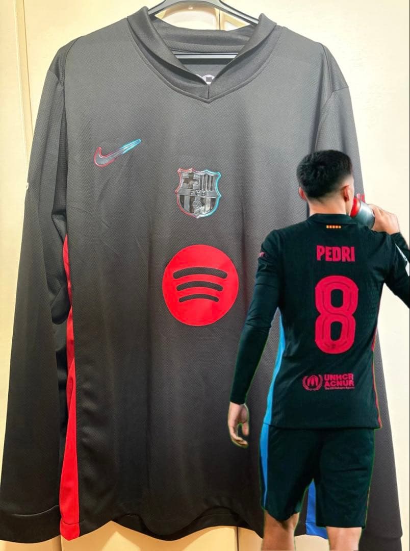 m*r様 【125周年記念】バルセロナ 24/25 アウェイ ペドリ #8 長袖