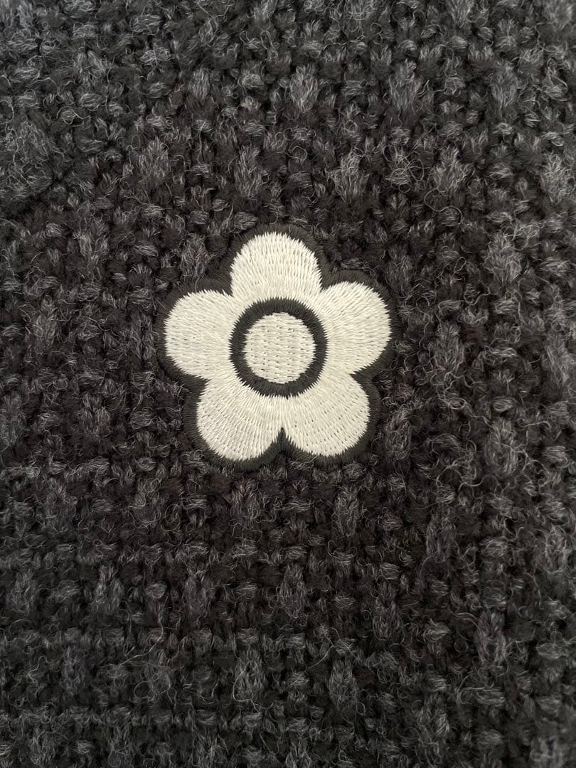 【美品】MARY QUANT ニットパーカー マリクワ マリークワント