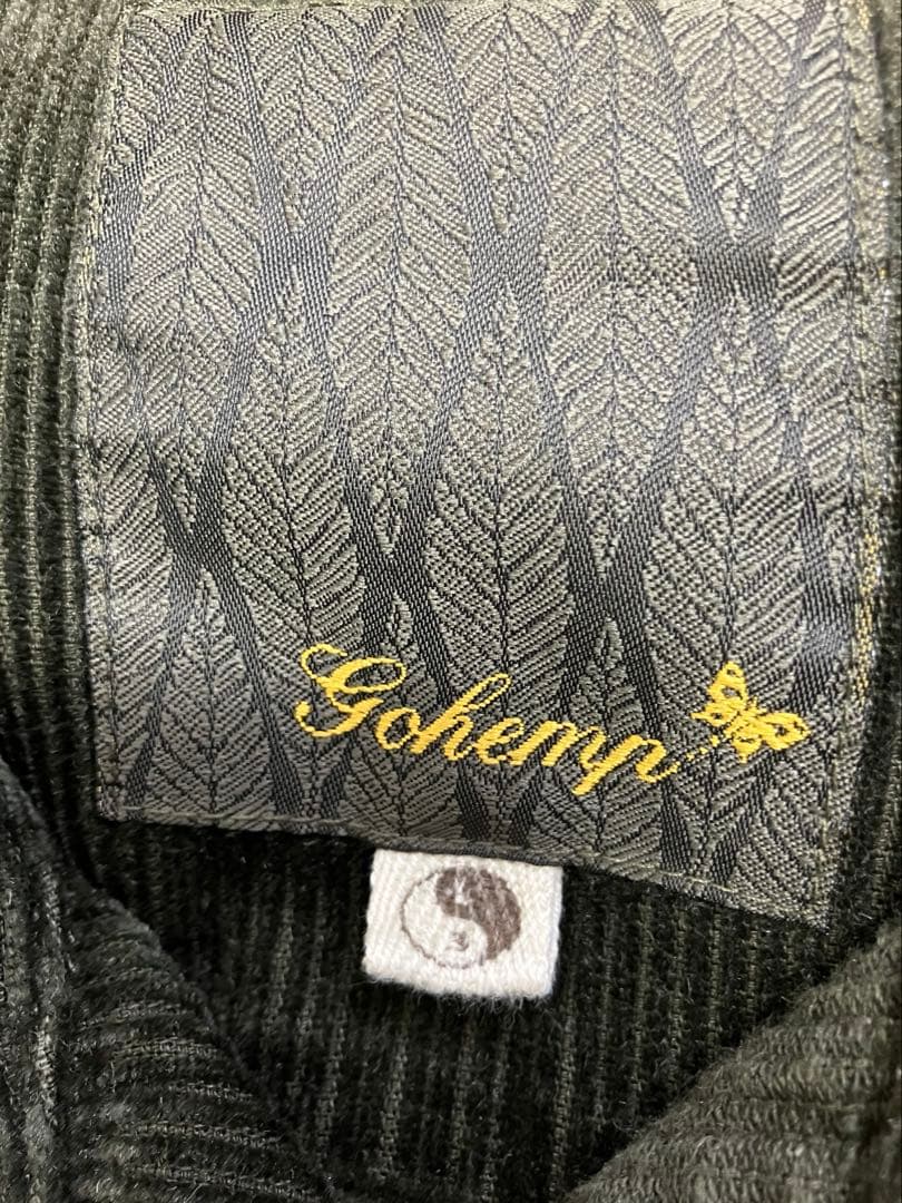 Gohemp カーキ ダークグレー コーデュロイ カバーオール