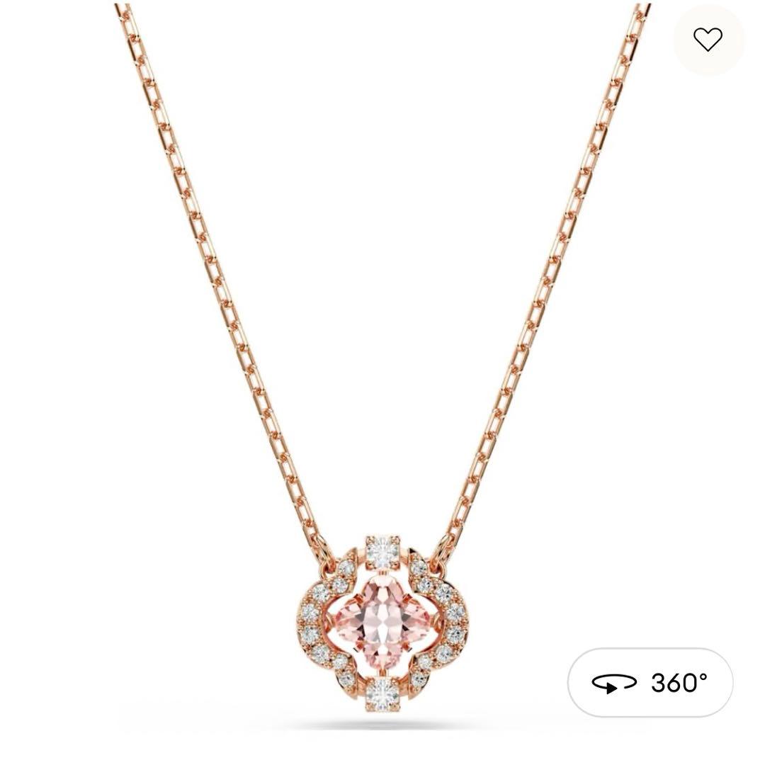【最終価格】Swarovski Una ネックレス ローズゴールドトーン