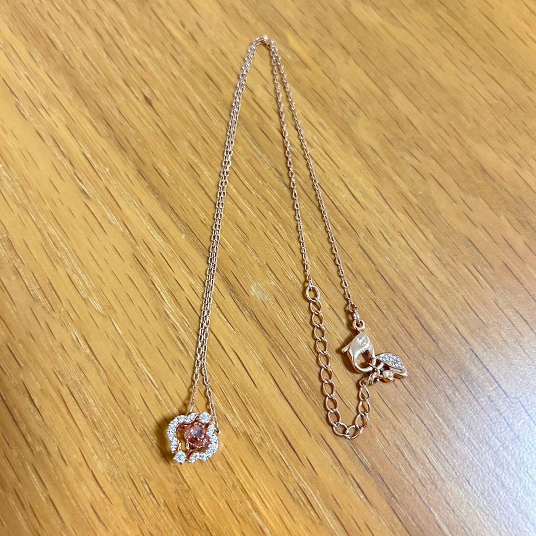 【最終価格】Swarovski Una ネックレス ローズゴールドトーン