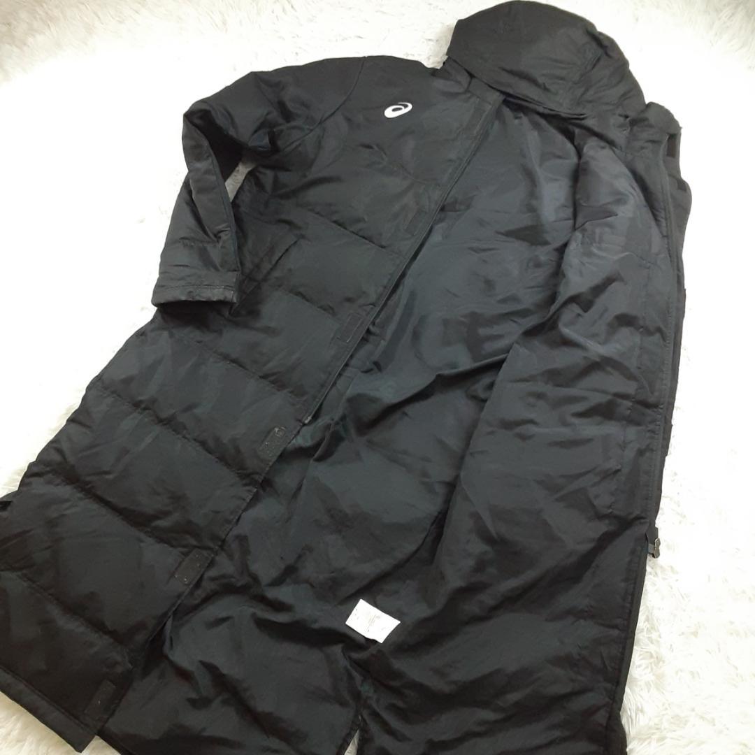 美品◎asics アシックス ベンチコート グランドコート XO ダウンフェザー