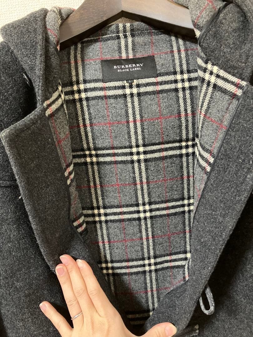 バーバリーブラックレーベル　ダッフルコート Lサイズ