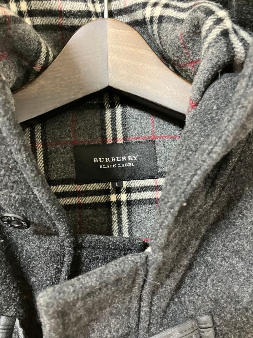 バーバリーブラックレーベル　ダッフルコート Lサイズ