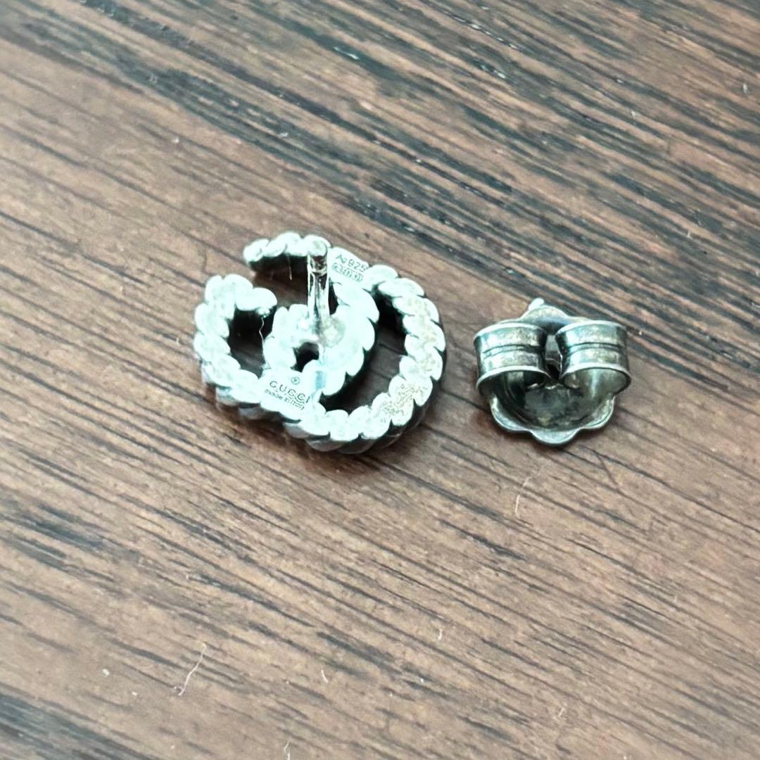 な*び様 正規品 GUCCI グッチ ピアス　GG マーモント　シルバー　片耳の