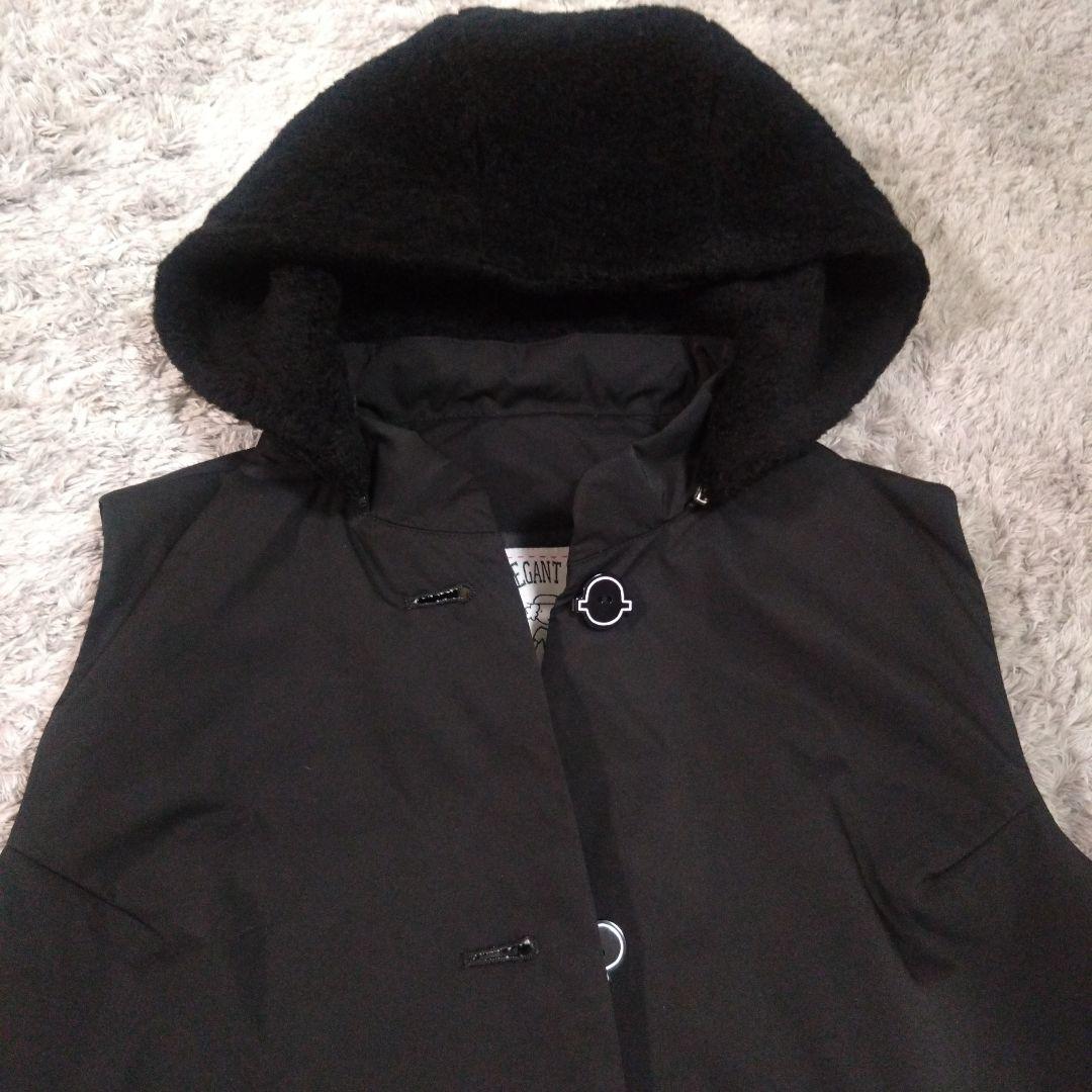 最終値下げ【美品】STUDIO PICONE ロングベスト　ジレ　フード　ボア