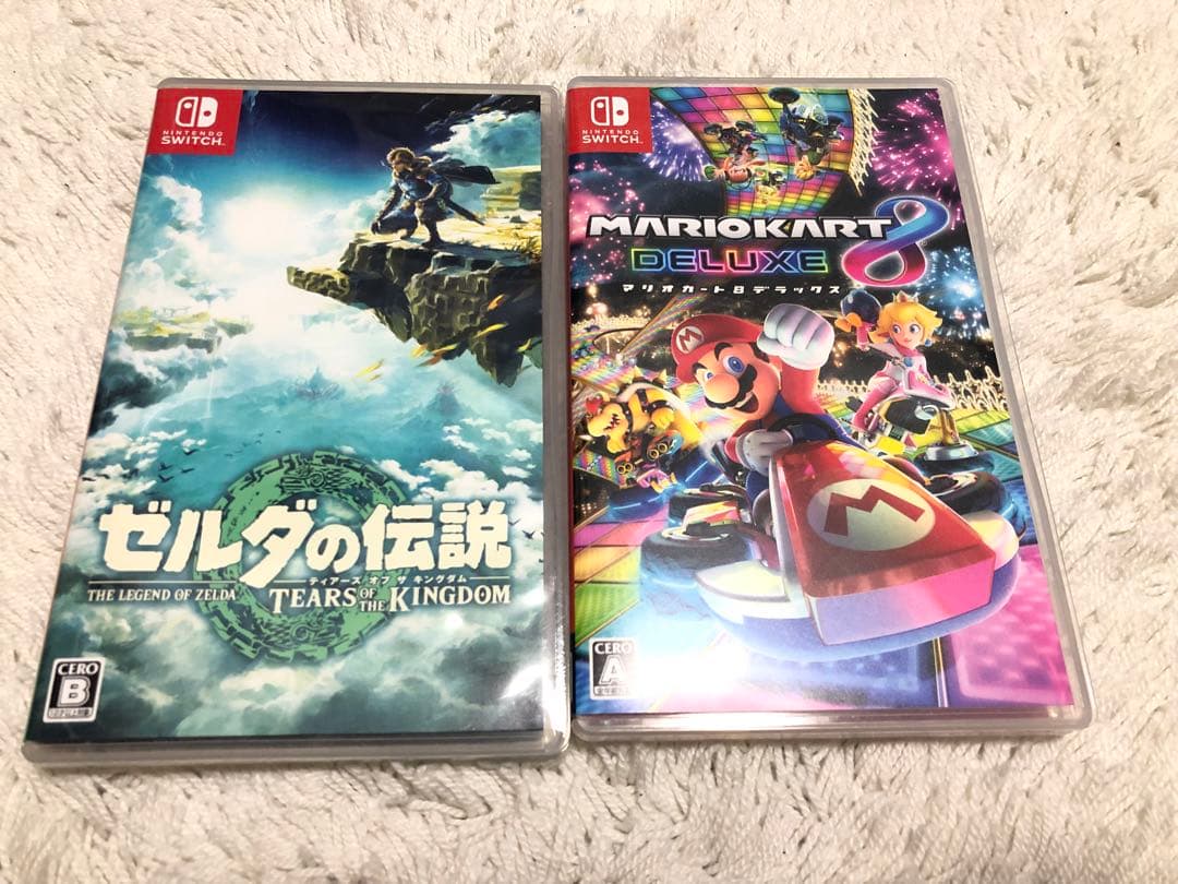 ニンテンドーSwitch ゼルダ　マリオカート　本体　カセット