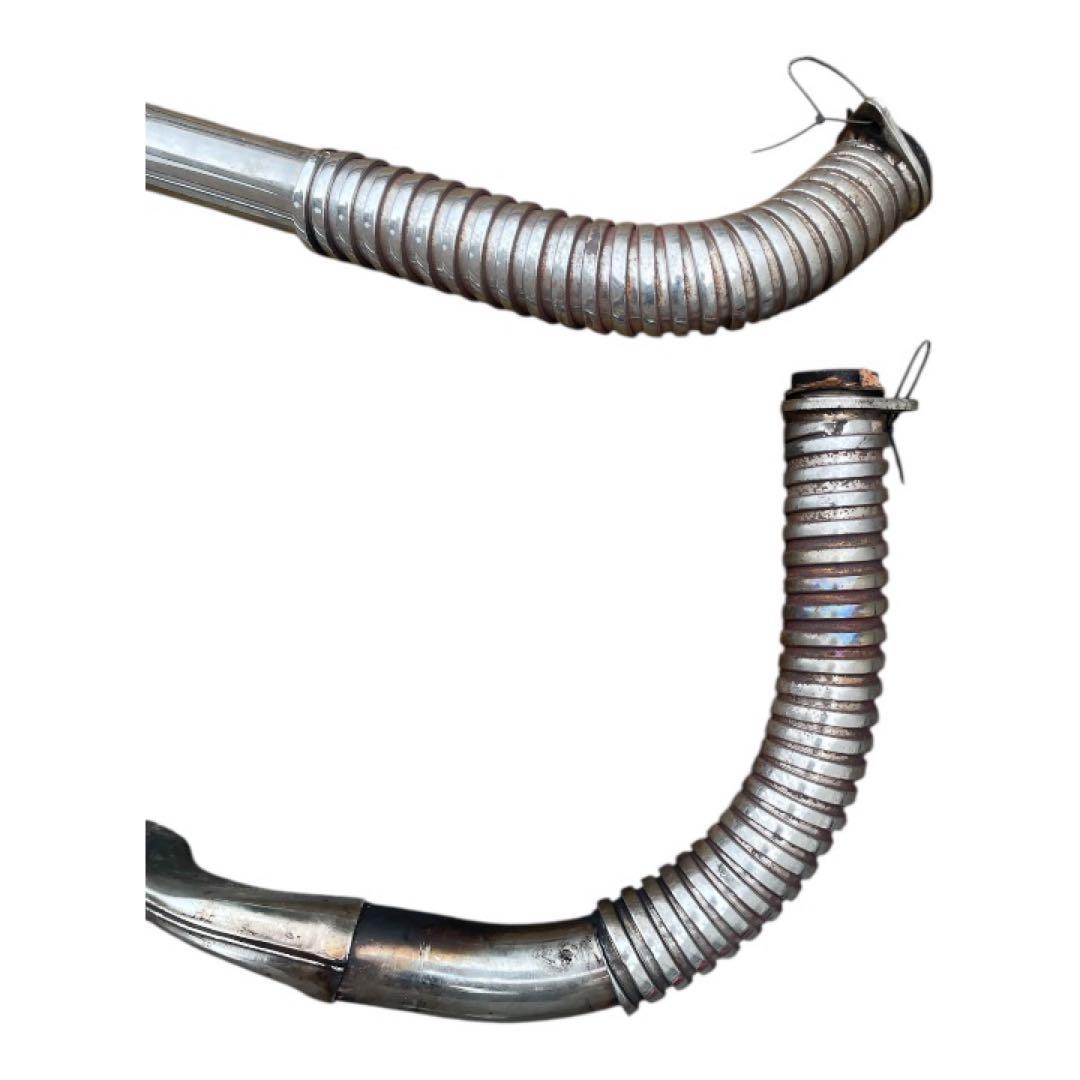 ショベルヘッド　フィッシュテールマフラー　蛇腹付き