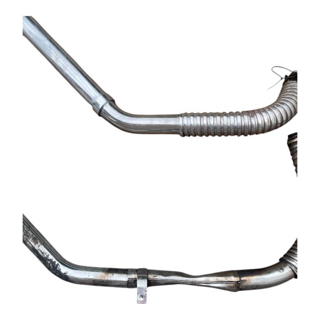 ショベルヘッド　フィッシュテールマフラー　蛇腹付き