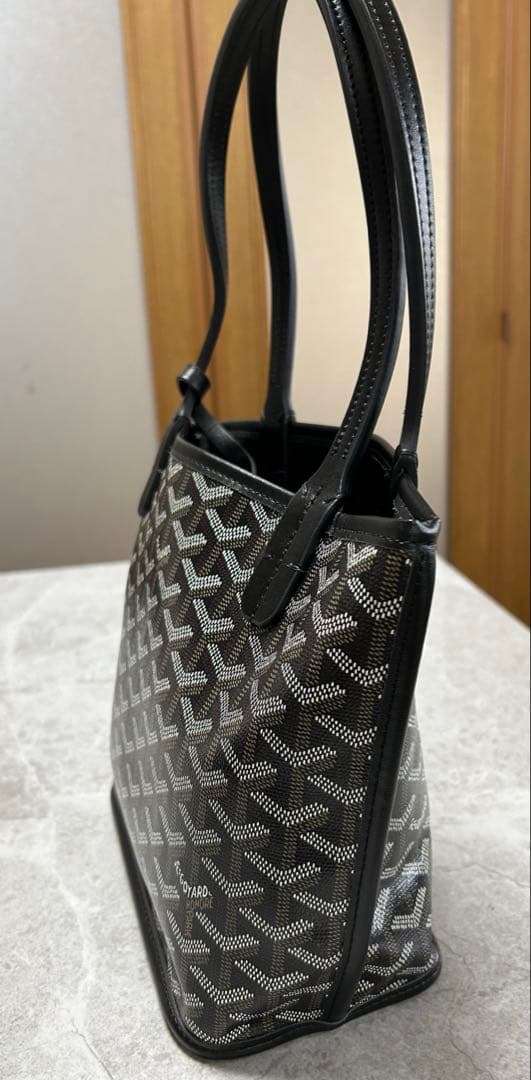 ゴヤール　ブラック トートバッグ サンルイ　ノベルティ　リバーシブル
