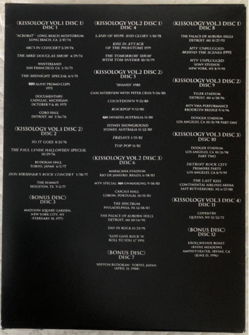 DVD 12枚セット！KISSOLOGY/地獄大全～至高!地獄の経典三巻セット～